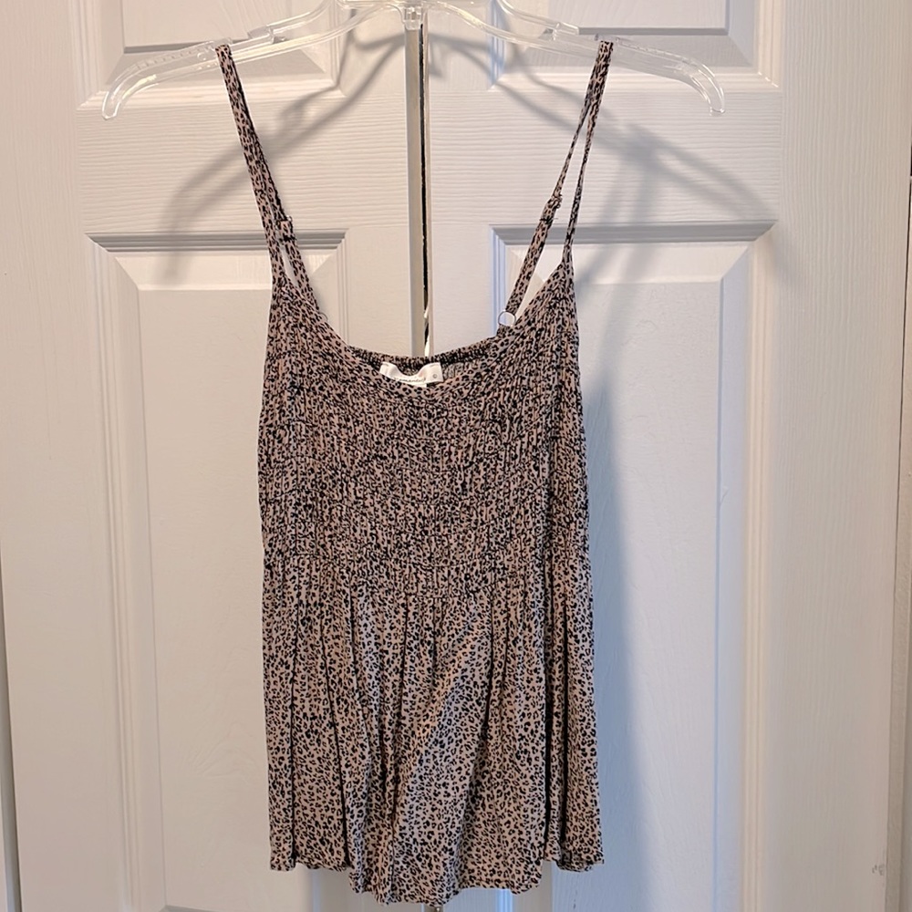 Cheetah print tank top: Size L